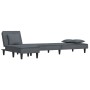 L-förmiges Schlafsofa aus dunkelgrauem Samt, 255 x 140 x 70 cm von vidaXL, Sofas - Ref: Foro24-3157252, Preis: 421,06 €, Raba...