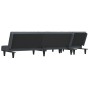 L-förmiges Schlafsofa aus dunkelgrauem Samt, 255 x 140 x 70 cm von vidaXL, Sofas - Ref: Foro24-3157252, Preis: 421,06 €, Raba...