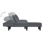 L-förmiges Schlafsofa aus dunkelgrauem Samt, 255 x 140 x 70 cm von vidaXL, Sofas - Ref: Foro24-3157252, Preis: 410,42 €, Raba...