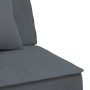 L-förmiges Schlafsofa aus dunkelgrauem Samt, 255 x 140 x 70 cm von vidaXL, Sofas - Ref: Foro24-3157252, Preis: 421,06 €, Raba...