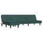 L-förmiges Schlafsofa aus dunkelgrünem Samt, 255 x 140 x 70 cm von vidaXL, Sofas - Ref: Foro24-3157262, Preis: 413,09 €, Raba...