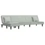 Sofá cama en forma de L terciopelo gris claro 255x140x70 cm de vidaXL, Sofás - Ref: Foro24-3157251, Precio: 398,19 €, Descuen...
