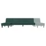 Sofá cama en forma de L terciopelo verde oscuro 255x140x70 cm de vidaXL, Sofás - Ref: Foro24-3157262, Precio: 413,90 €, Descu...