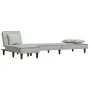 L-förmiges Schlafsofa hellgrauer Samt 255x140x70 cm von vidaXL, Sofas - Ref: Foro24-3157251, Preis: 398,21 €, Rabatt: %
