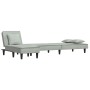 L-shaped light gray velvet sofa bed 255x140x70 cm by vidaXL, Sofas - Ref: Foro24-3157251, Price: 381,61 €, Discount: %