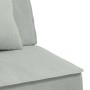L-shaped light gray velvet sofa bed 255x140x70 cm by vidaXL, Sofas - Ref: Foro24-3157251, Price: 381,61 €, Discount: %
