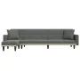 L-shaped sofa bed dark gray fabric 275x140x70 cm by vidaXL, Sofas - Ref: Foro24-3157233, Price: 441,35 €, Discount: %