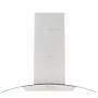Campana extractora de techo 90 cm acero inoxidable 756 m³/h LED