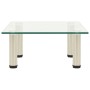 322760 TV Stand Transparent 40x35x17 cm Tempered Glass