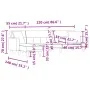 L-shaped sofa bed dark gray fabric 275x140x70 cm by vidaXL, Sofas - Ref: Foro24-3157233, Price: 441,35 €, Discount: %