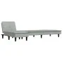 L-förmiges Schlafsofa aus hellgrauem Samt, 255 x 140 x 70 cm von vidaXL, Sofas - Ref: Foro24-3157260, Preis: 430,87 €, Rabatt: %