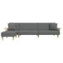 L-shaped sofa bed dark gray fabric 279x140x70 cm by vidaXL, Sofas - Ref: Foro24-3157212, Price: 458,25 €, Discount: %