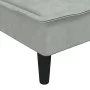 L-förmiges Schlafsofa aus hellgrauem Samt, 255 x 140 x 70 cm von vidaXL, Sofas - Ref: Foro24-3157260, Preis: 430,87 €, Rabatt: %