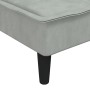 L-förmiges Schlafsofa aus hellgrauem Samt, 255 x 140 x 70 cm von vidaXL, Sofas - Ref: Foro24-3157260, Preis: 406,69 €, Rabatt: %