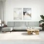 L-shaped sofa bed light gray velvet 279x140x70 cm by vidaXL, Sofas - Ref: Foro24-3157215, Price: 482,43 €, Discount: %
