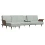 L-shaped sofa bed light gray velvet 279x140x70 cm by vidaXL, Sofas - Ref: Foro24-3157215, Price: 482,43 €, Discount: %