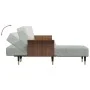L-shaped sofa bed light gray velvet 279x140x70 cm by vidaXL, Sofas - Ref: Foro24-3157215, Price: 482,43 €, Discount: %