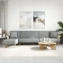 L-shaped light gray fabric sofa bed 279x140x70 cm by vidaXL, Sofas - Ref: Foro24-3157211, Price: 438,18 €, Discount: %