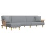 L-förmiges Schlafsofa hellgrauer Stoff 279x140x70 cm von vidaXL, Sofas - Ref: Foro24-3157211, Preis: 420,80 €, Rabatt: %