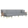 L-shaped light gray fabric sofa bed 279x140x70 cm by vidaXL, Sofas - Ref: Foro24-3157211, Price: 438,18 €, Discount: %