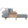 L-förmiges Schlafsofa hellgrauer Stoff 279x140x70 cm von vidaXL, Sofas - Ref: Foro24-3157211, Preis: 420,80 €, Rabatt: %