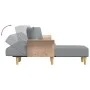 L-shaped light gray fabric sofa bed 279x140x70 cm by vidaXL, Sofas - Ref: Foro24-3157211, Price: 438,18 €, Discount: %