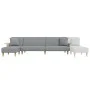 L-shaped light gray fabric sofa bed 279x140x70 cm by vidaXL, Sofas - Ref: Foro24-3157211, Price: 438,18 €, Discount: %