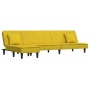 L-förmiges Schlafsofa aus gelbem Samt, 255 x 140 x 70 cm von vidaXL, Sofas - Ref: Foro24-3157255, Preis: 366,79 €, Rabatt: %