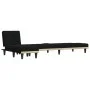 Sofá cama en forma de L tela negro 255x140x70 cm by vidaXL, Sofas - Ref: Foro24-3157228, Price: 425,82 €, Discount: %