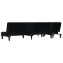 Sofá cama en forma de L tela negro 255x140x70 cm von vidaXL, Sofas - Ref: Foro24-3157228, Preis: 392,85 €, Rabatt: %