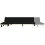 Sofá cama en forma de L tela negro 255x140x70 cm by vidaXL, Sofas - Ref: Foro24-3157228, Price: 425,82 €, Discount: %