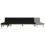 Sofá cama en forma de L tela negro 255x140x70 cm von vidaXL, Sofas - Ref: Foro24-3157228, Preis: 392,85 €, Rabatt: %