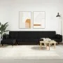 Sofá cama en forma de L terciopelo negro 275x140x70 cm by vidaXL, Sofas - Ref: Foro24-3157209, Price: 499,20 €, Discount: %