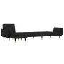 Sofá cama en forma de L terciopelo negro 275x140x70 cm by vidaXL, Sofas - Ref: Foro24-3157209, Price: 499,20 €, Discount: %