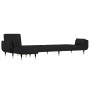 Sofá cama en forma de L terciopelo negro 275x140x70 cm by vidaXL, Sofas - Ref: Foro24-3157209, Price: 498,30 €, Discount: %