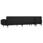 Sofá cama en forma de L terciopelo negro 275x140x70 cm by vidaXL, Sofas - Ref: Foro24-3157209, Price: 499,20 €, Discount: %