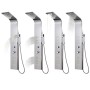 Curved Stainless Steel Shower Panel System by vidaXL, Jet nozzles for bathtubs and showers - Ref: Foro24-142370, Price: 256,2...