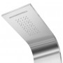 Curved Stainless Steel Shower Panel System by vidaXL, Jet nozzles for bathtubs and showers - Ref: Foro24-142370, Price: 256,2...