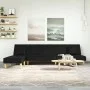 Sofá cama en forma de L tela negro 255x140x70 cm by vidaXL, Sofas - Ref: Foro24-3157249, Price: 394,48 €, Discount: %