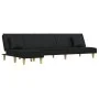 Sofá cama en forma de L tela negro 255x140x70 cm by vidaXL, Sofas - Ref: Foro24-3157249, Price: 394,48 €, Discount: %
