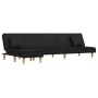 Sofá cama en forma de L tela negro 255x140x70 cm von vidaXL, Sofas - Ref: Foro24-3157249, Preis: 393,67 €, Rabatt: %