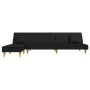 Sofá cama en forma de L tela negro 255x140x70 cm von vidaXL, Sofas - Ref: Foro24-3157249, Preis: 393,67 €, Rabatt: %