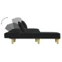 Sofá cama en forma de L tela negro 255x140x70 cm by vidaXL, Sofas - Ref: Foro24-3157249, Price: 394,48 €, Discount: %