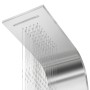 Curved Stainless Steel Shower Panel System by vidaXL, Jet nozzles for bathtubs and showers - Ref: Foro24-142370, Price: 256,2...