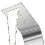Curved Stainless Steel Shower Panel System by vidaXL, Jet nozzles for bathtubs and showers - Ref: Foro24-142370, Price: 256,2...