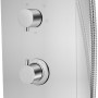 Curved Stainless Steel Shower Panel System by vidaXL, Jet nozzles for bathtubs and showers - Ref: Foro24-142370, Price: 256,2...
