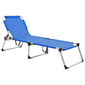 Extra hohe Senioren-Klappliege aus Aluminium in Blau von vidaXL, Liegen - Ref: Foro24-47912, Preis: 162,33 €, Rabatt: %
