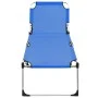 Extra hohe Senioren-Klappliege aus Aluminium in Blau von vidaXL, Liegen - Ref: Foro24-47912, Preis: 163,20 €, Rabatt: %
