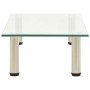 Mueble para TV de vidrio templado transparente 60x35x17 cm