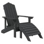 Adirondack Gartenstuhl mit Fußstütze HDPE Anthrazit von vidaXL, Gartenstühle - Ref: Foro24-318646, Preis: 222,04 €, Rabatt: %